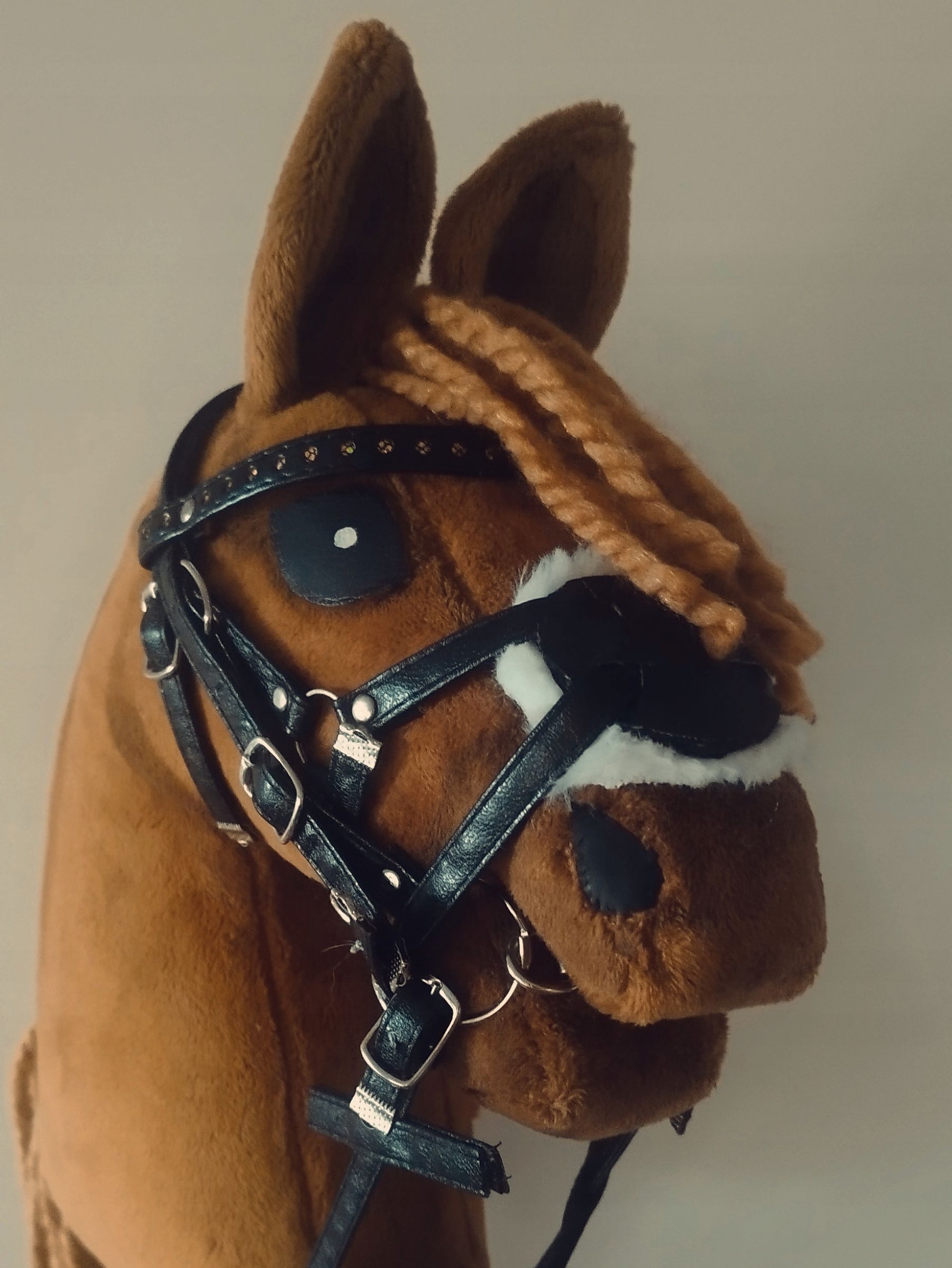hobby horse A4 ogłowie meksykańskie czarne regulowane