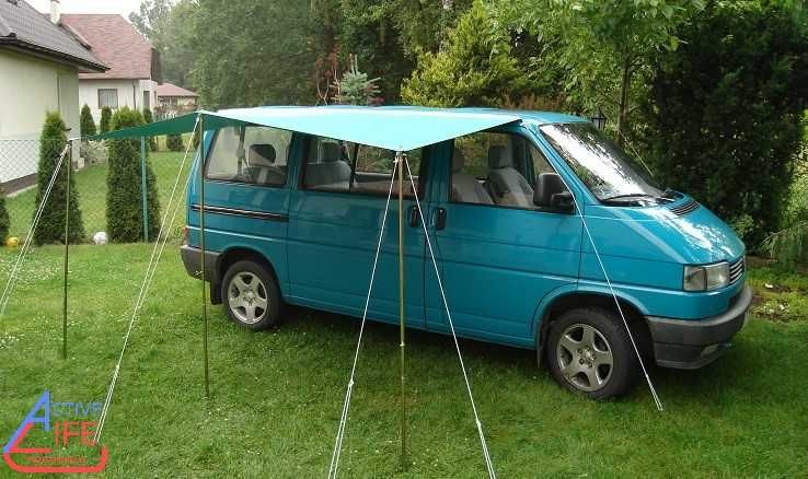 Nowa markiza daszek tarp przyczepy ok 4m  PREMIUM z kalenicą