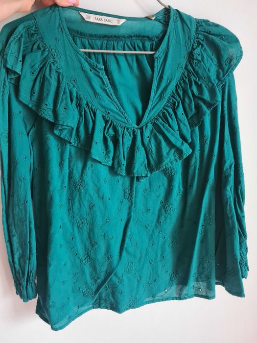 Blusa Zara Verde Nova