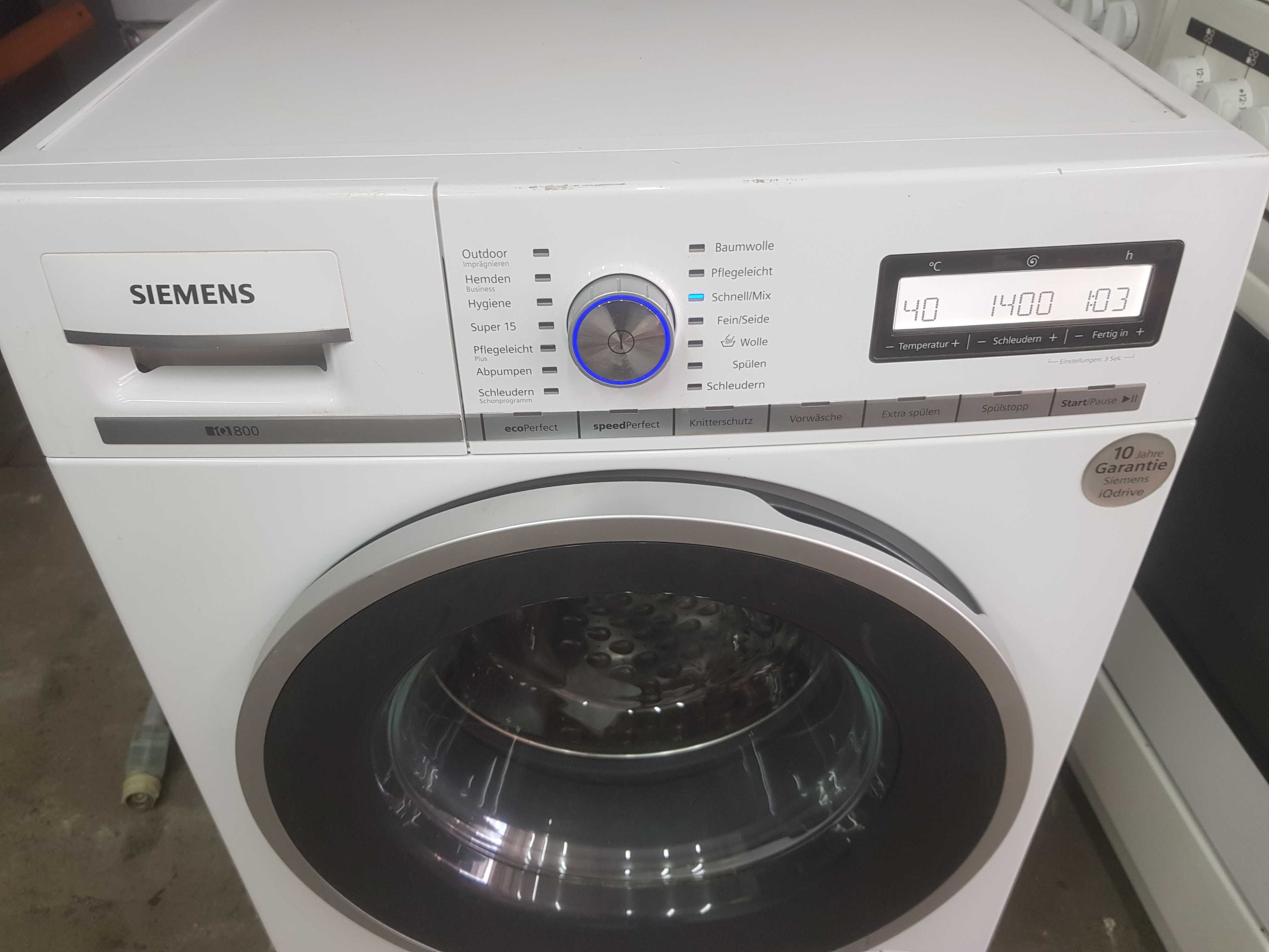 Pralka Siemens iq800 wysoki model sprawna w dobrym stanie