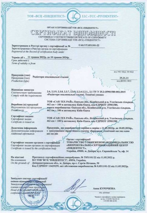 Радіатор сталевий по опт цінам батарея радиатор панельный