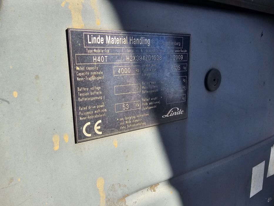 Wózek widłowy LINDE H40! Świeże Badanie UDT! 2009 rok.