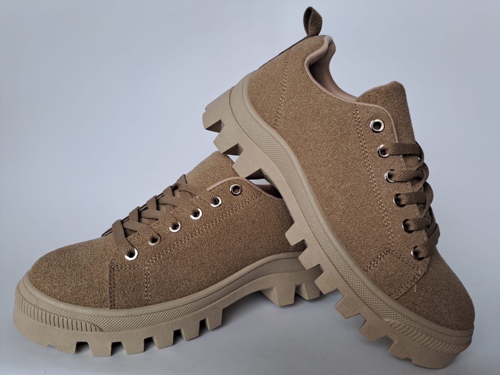 Buty sportowe trampki beż khaki