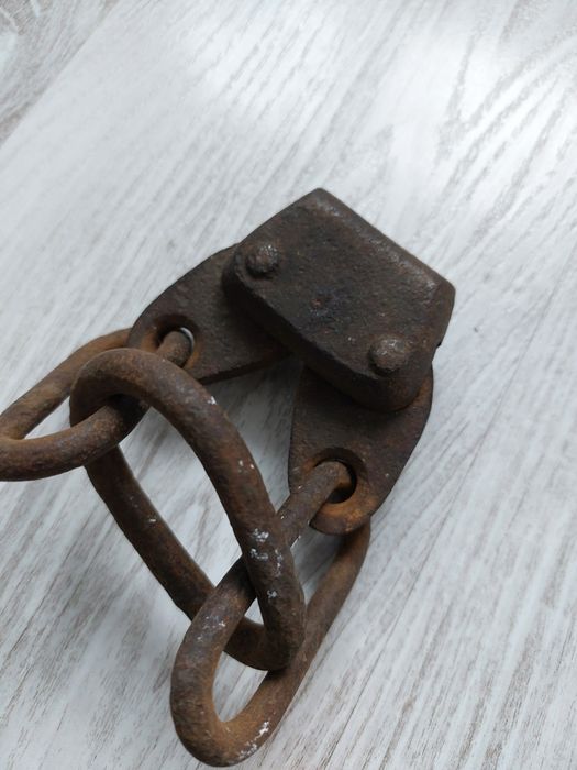 Stary bloczek łańcuch cięgno do liny czasy PRL