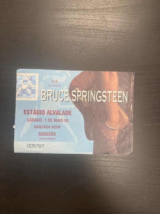 Bilhete Bruce Springsteen 1993 em Alvalade