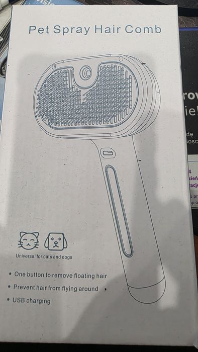 Szczotka dla psa kota parowa usb