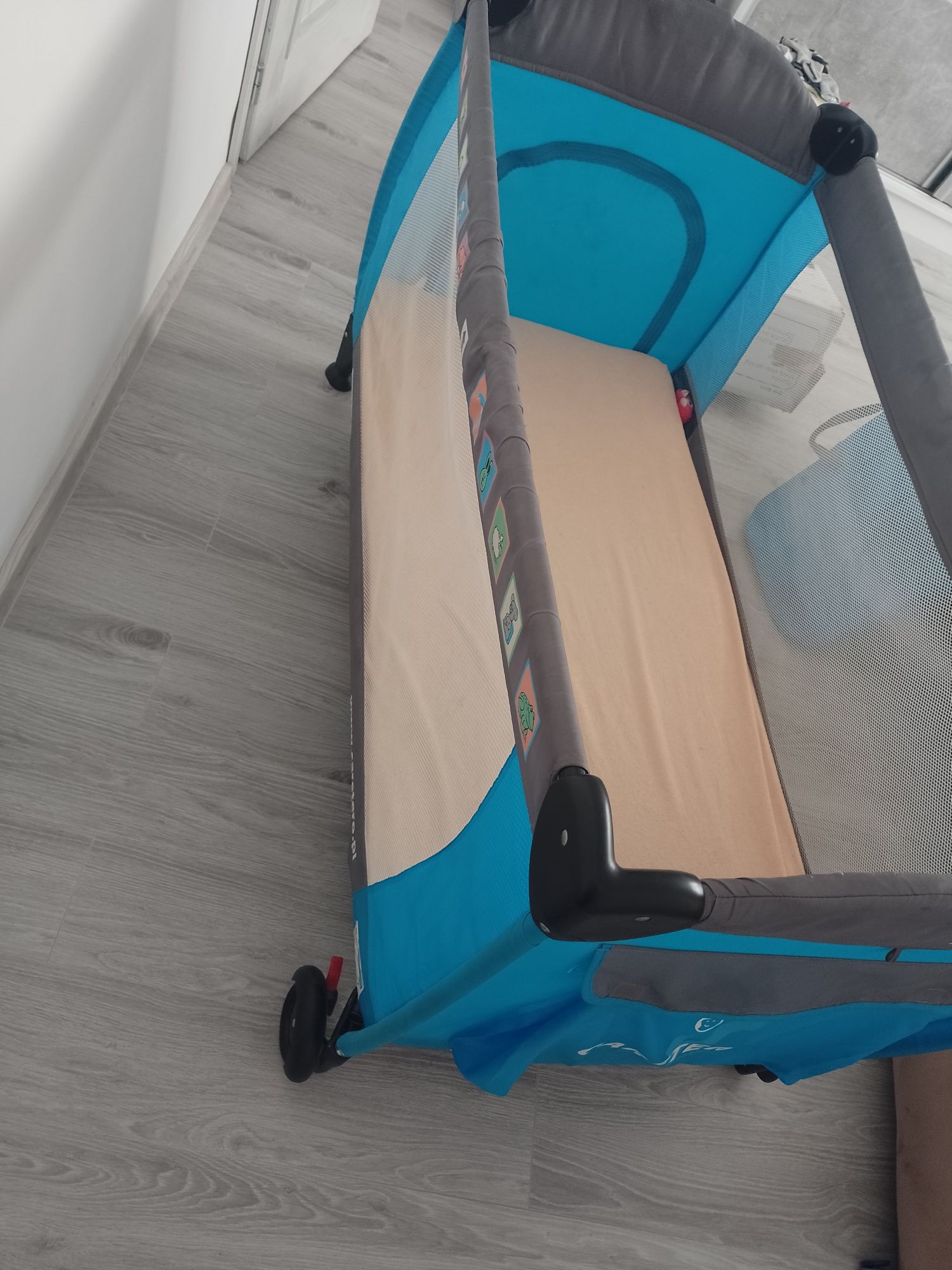 Łóżeczko turystyczne caretero grande plus materac gratis kolderka z po