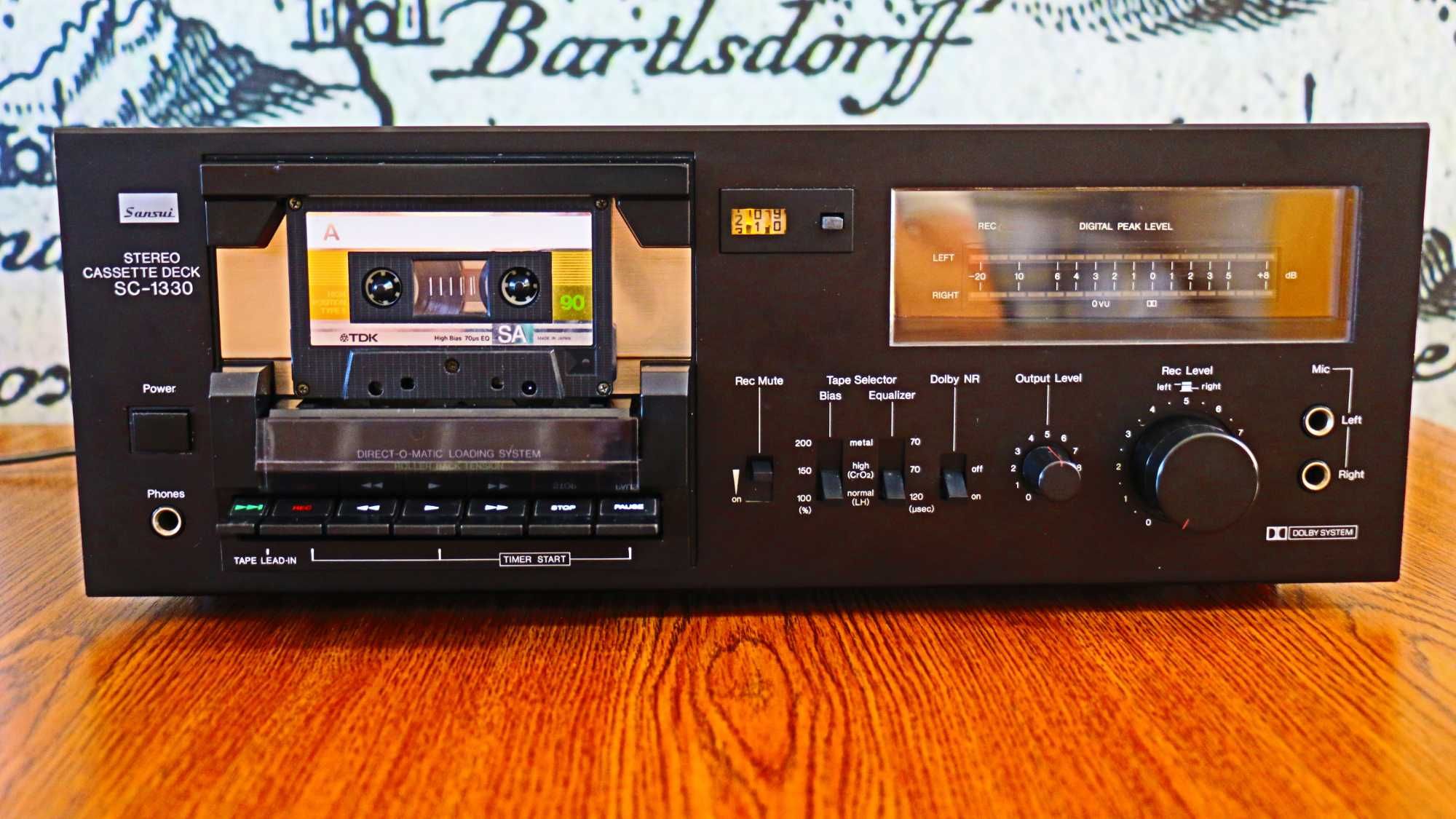 Magnetofon kasetowy Sansui SC-1330 Stereo Cassette Deck 1980