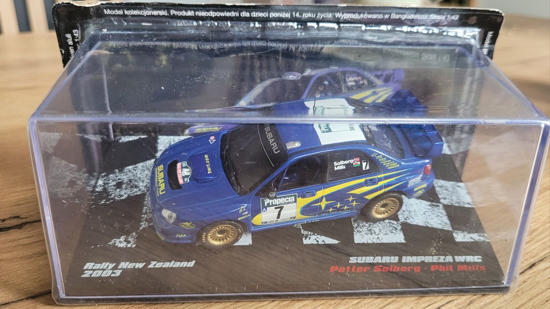 Subaru Impreza WRC rajdowy model w skali 1:43