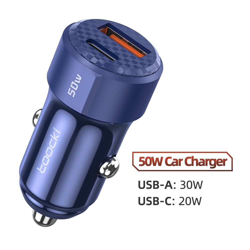 Ładowarka samochodowa 50W Quick Charge 3.0 i PD 3.0