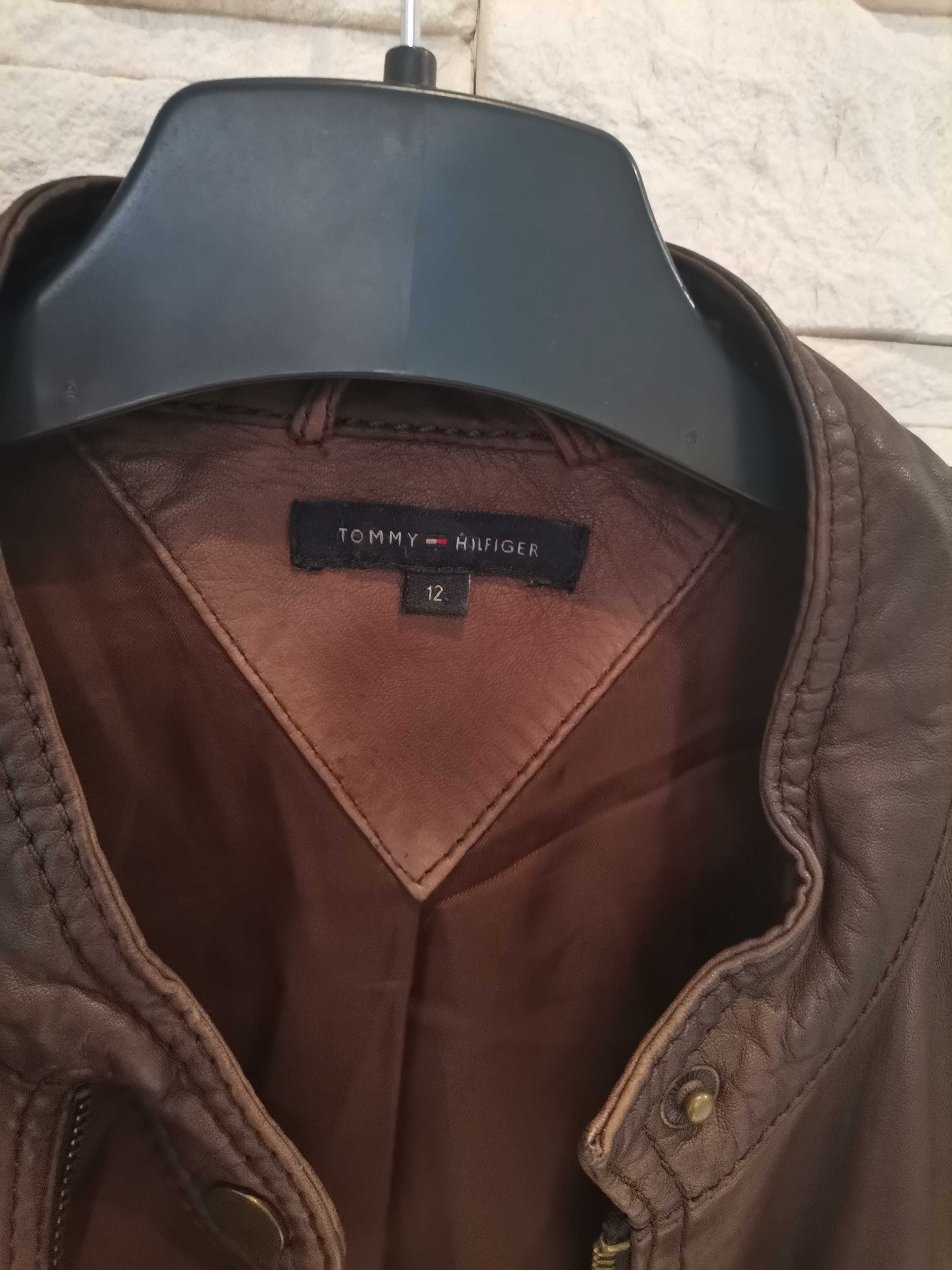 Tommy Hilfiger kurtka skórzana 40