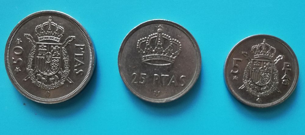 1957 - Moedas Pesetas - 1984