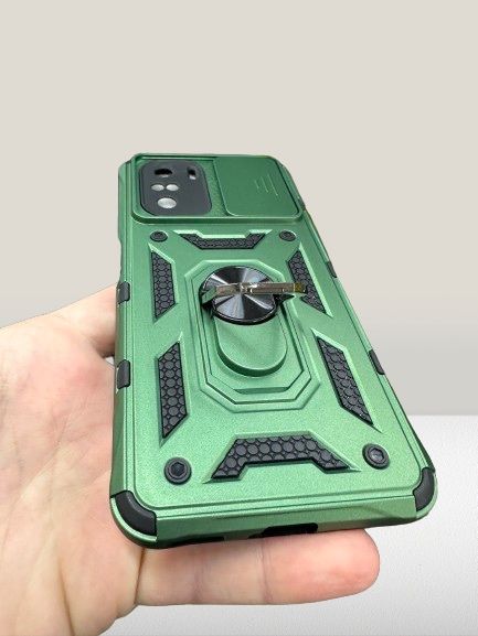Противоударный чехол Camera Ring для Poco F3 / Mi 11i / Redmi K40