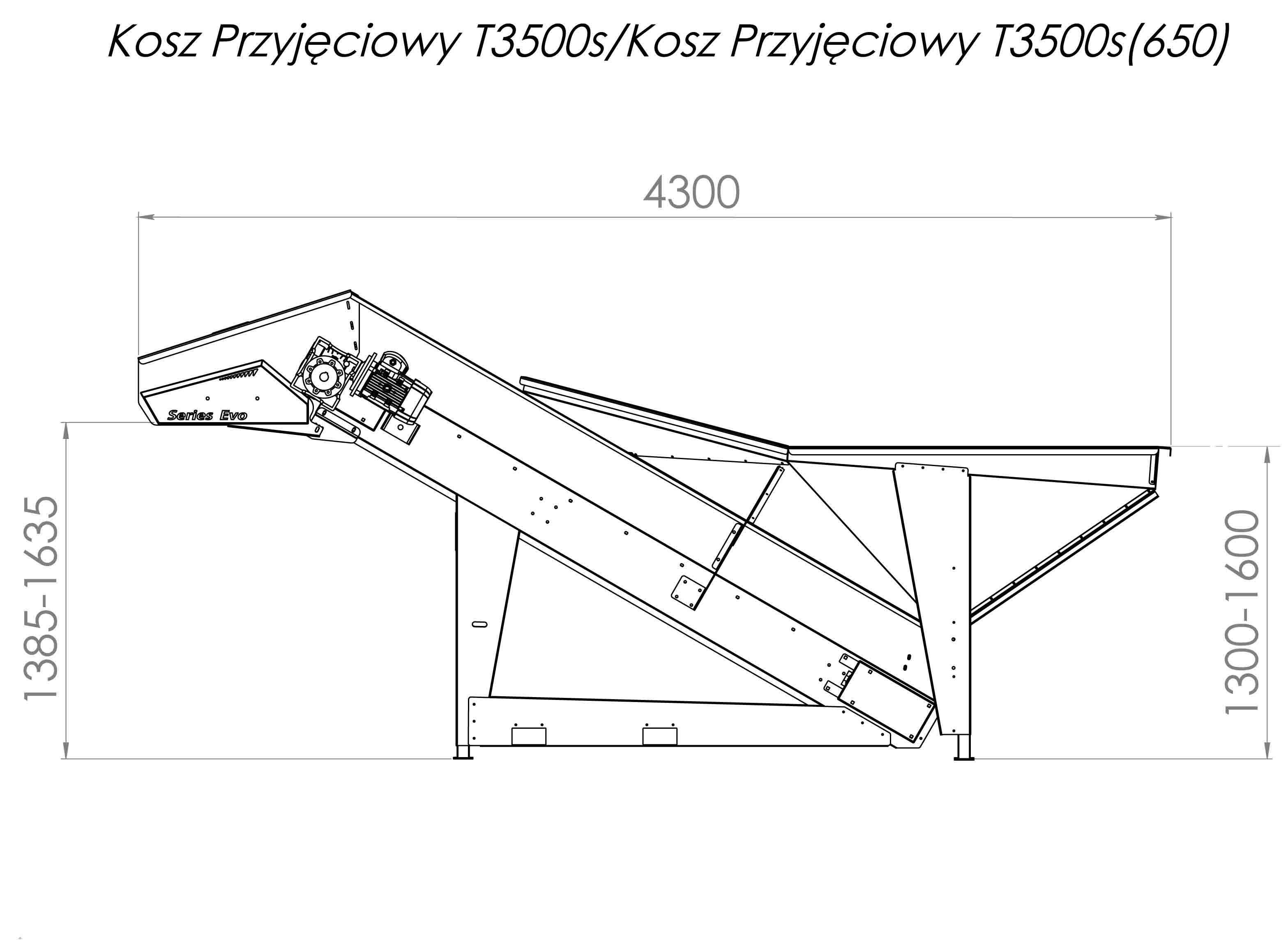 Kosz przyjeciowy T 3500 S (series EVO)