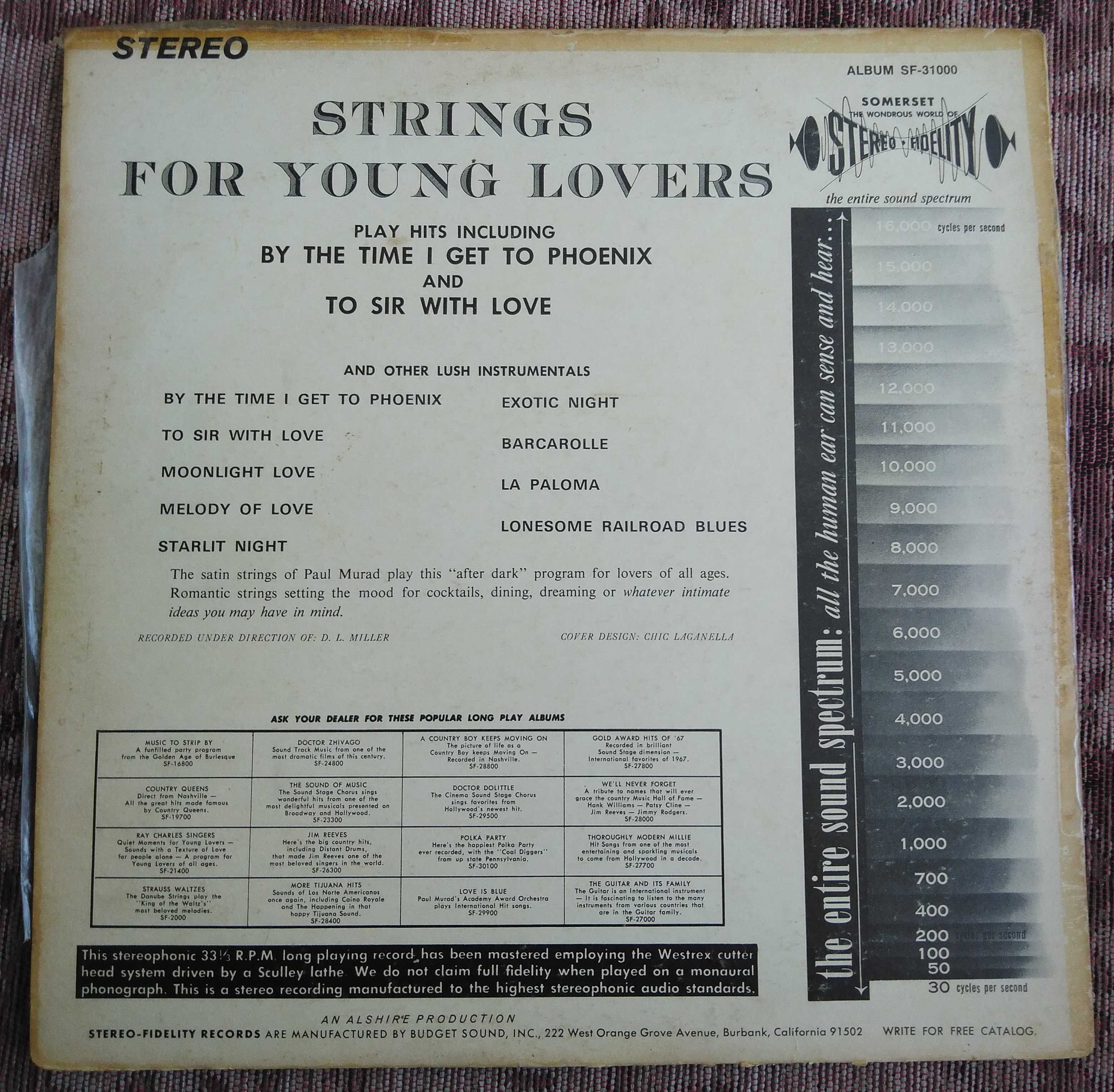 vinil: Paul Murad Orchestra “Strings for young lovers”