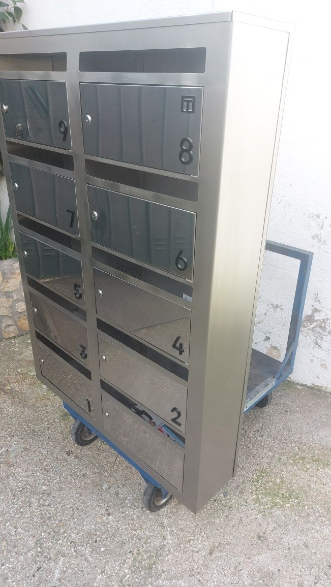 Modulo de 10 caixas de correio êm inox 316