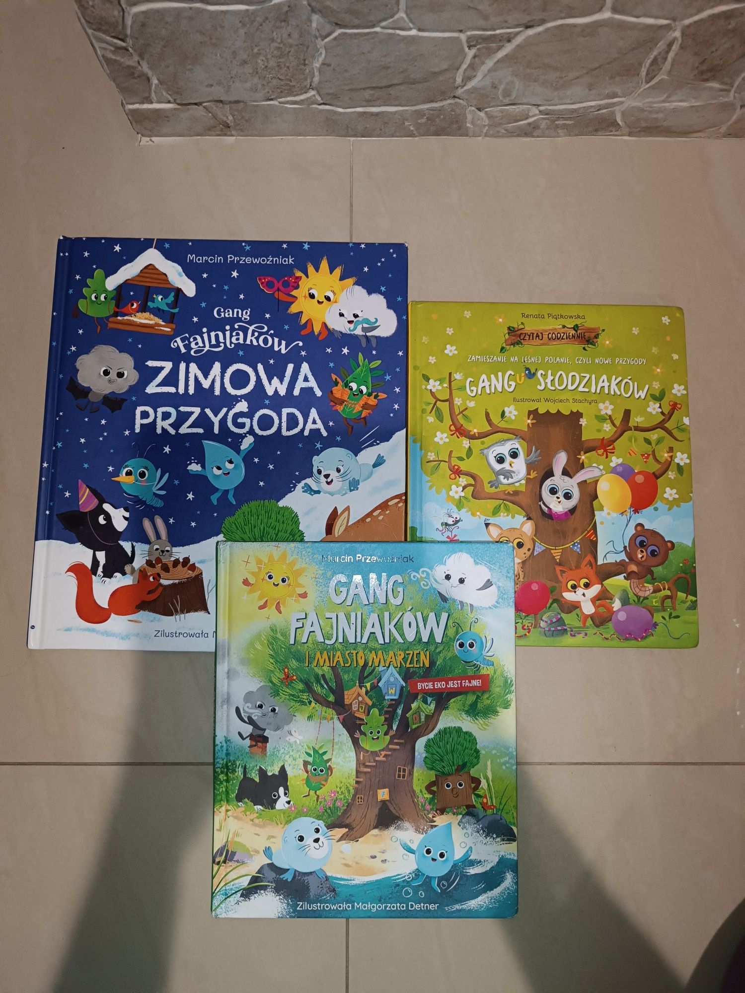 Zestaw książek z Biedronki Gang Swojaków, Mocniaków, Fajniaków i Słodz