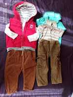 Одяг дитячий розмір 86 (боді, футболки, жилетка, штани)