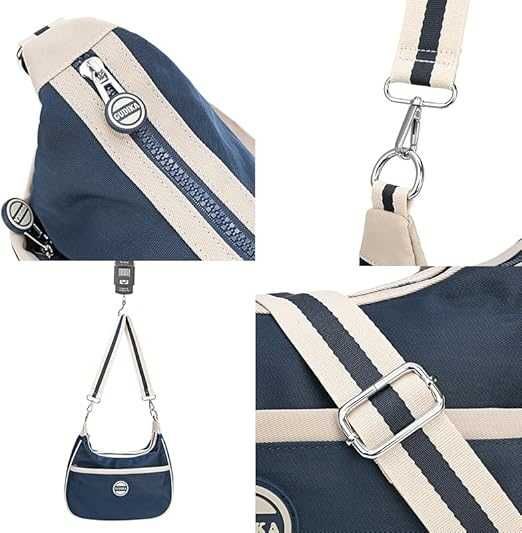 brązowa Torba damska lekka canvas nylon codzienna ramię wysoka jakość