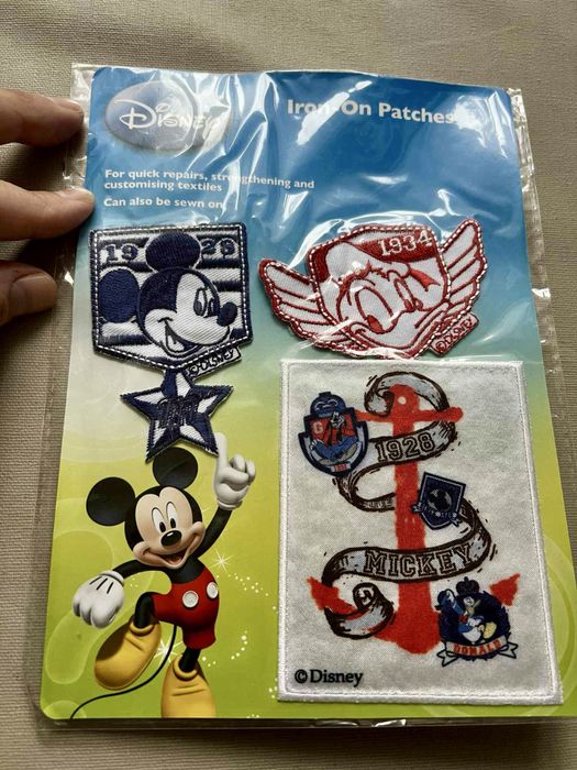 Disney Zestaw naszywek termoprzylepnych Mickey i Donald