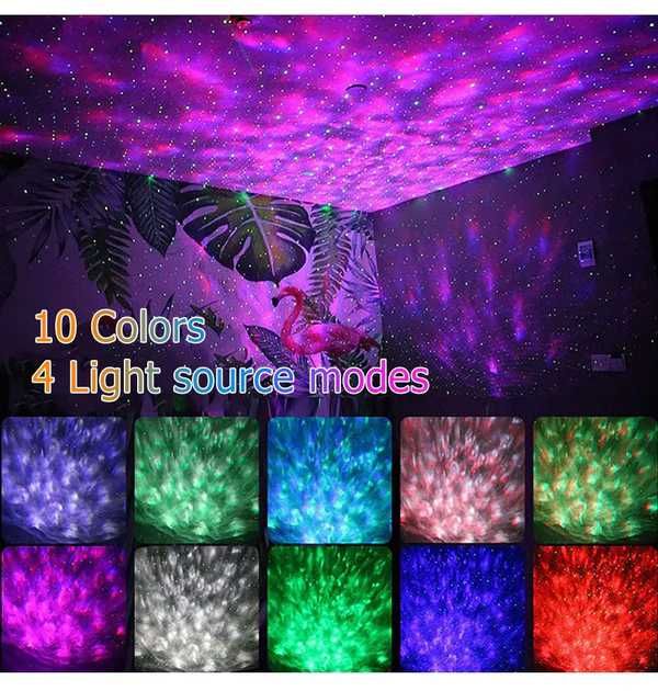 Projetor de Luz Led em forma de Disco
