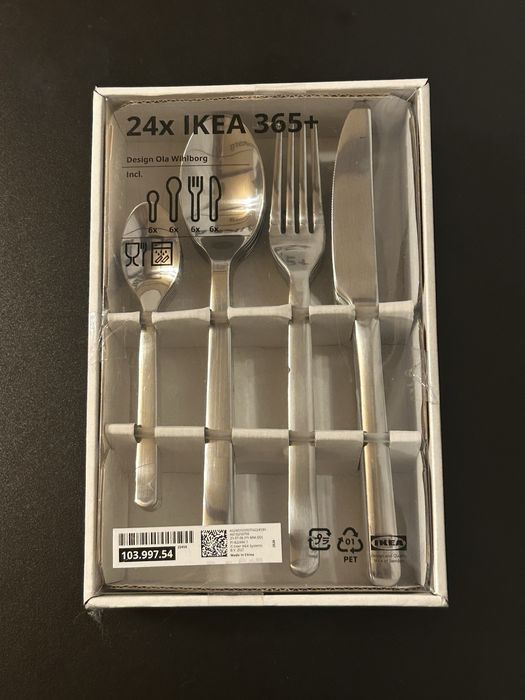 Komplet sztućców 24szt stal nierdzewna