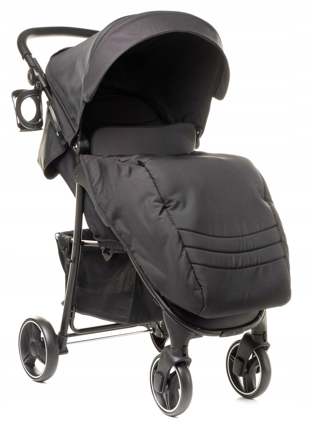 Nowy Lekki Wózek Spacerowy 4BABY RAPID XXIII Spacerówka Black