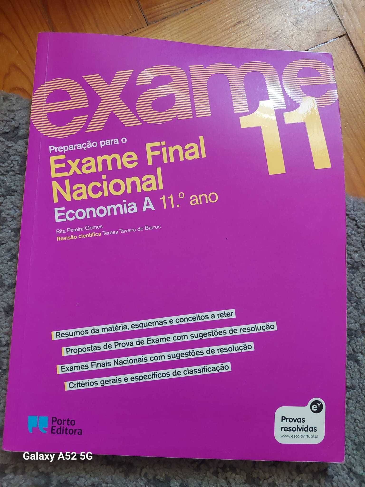 Preparação para o Exame Final Nacional - Economia A - 11º Ano