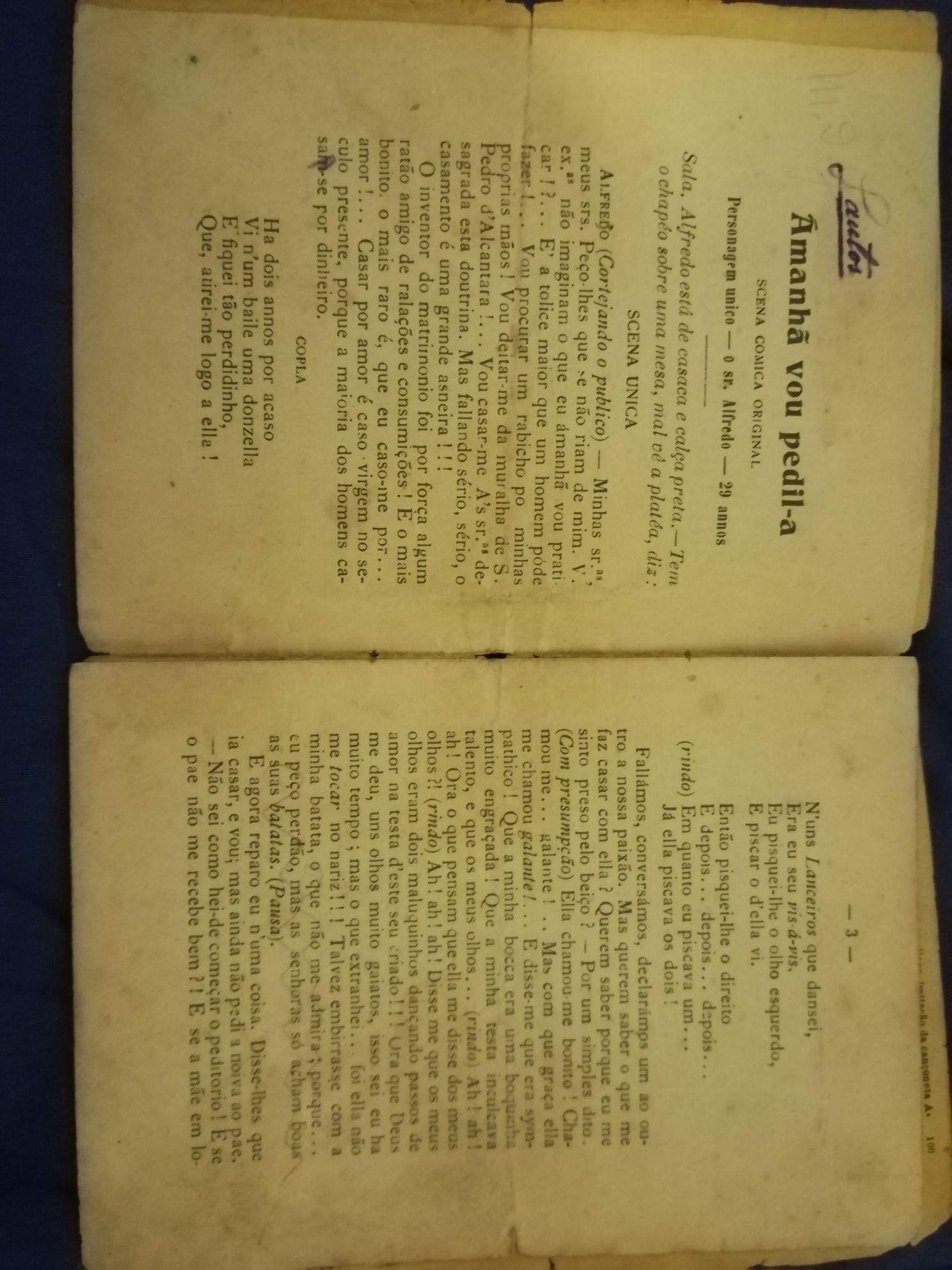 2 Livros peças teatrais com mais de 100 anos