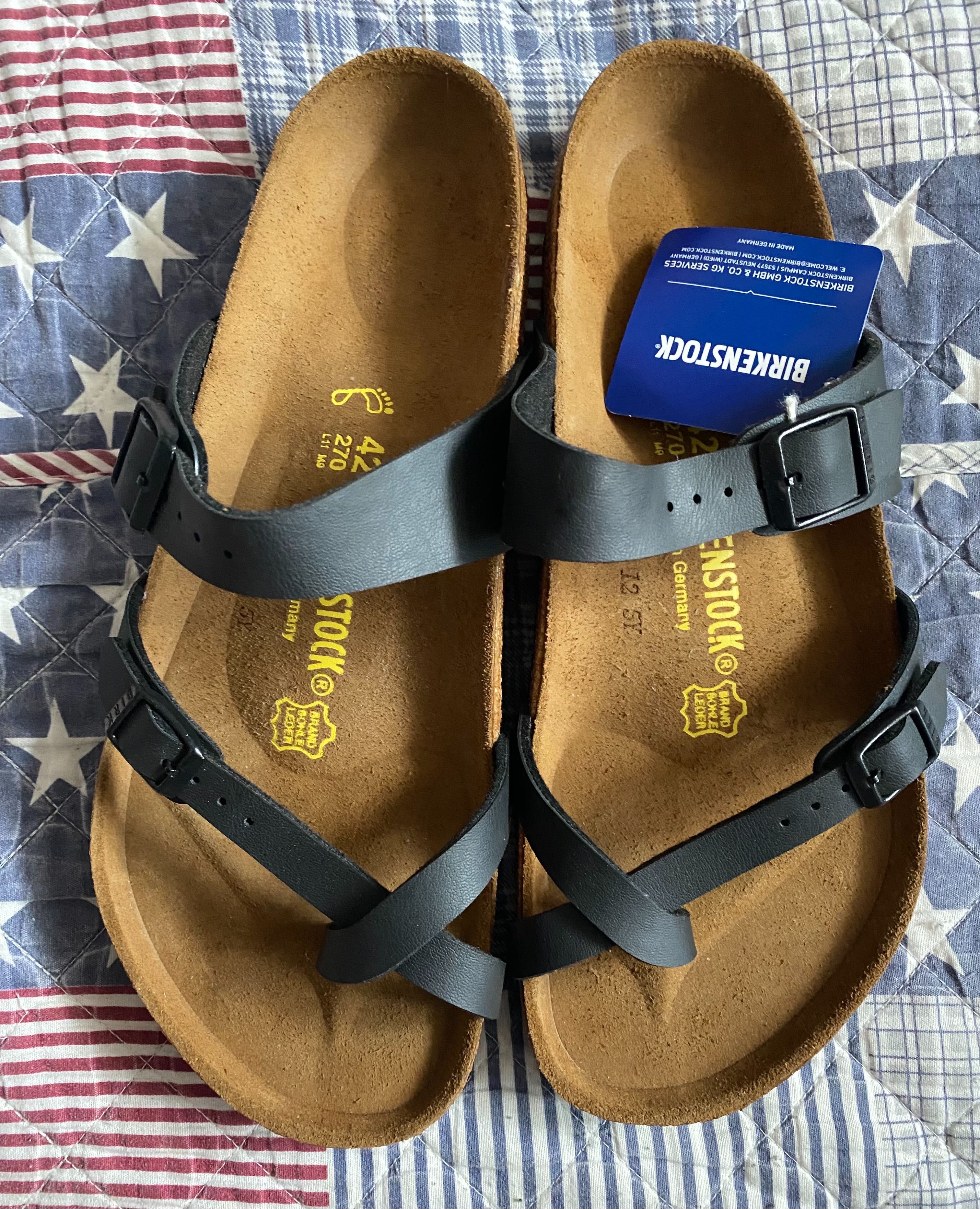 Оригинал новые сандалии Birkenstock Mayari .Цвет чёрный 42р