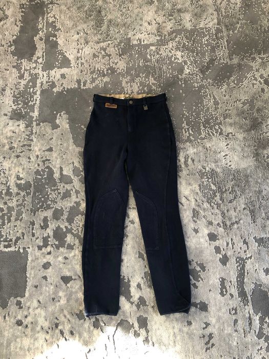 bryczesy damskie bawełniane Roping Collection granatowe r s