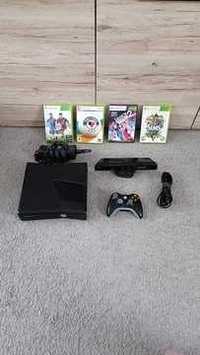 Konsola Xbox 360 + pad + kinect + 4 gry dla dzieci + okablowanie