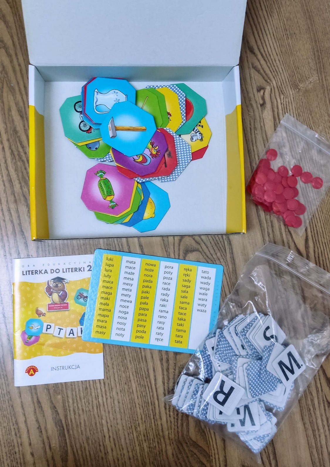 Dwie gry edukacyjne - do nauki literek i czytania - od 5 lat