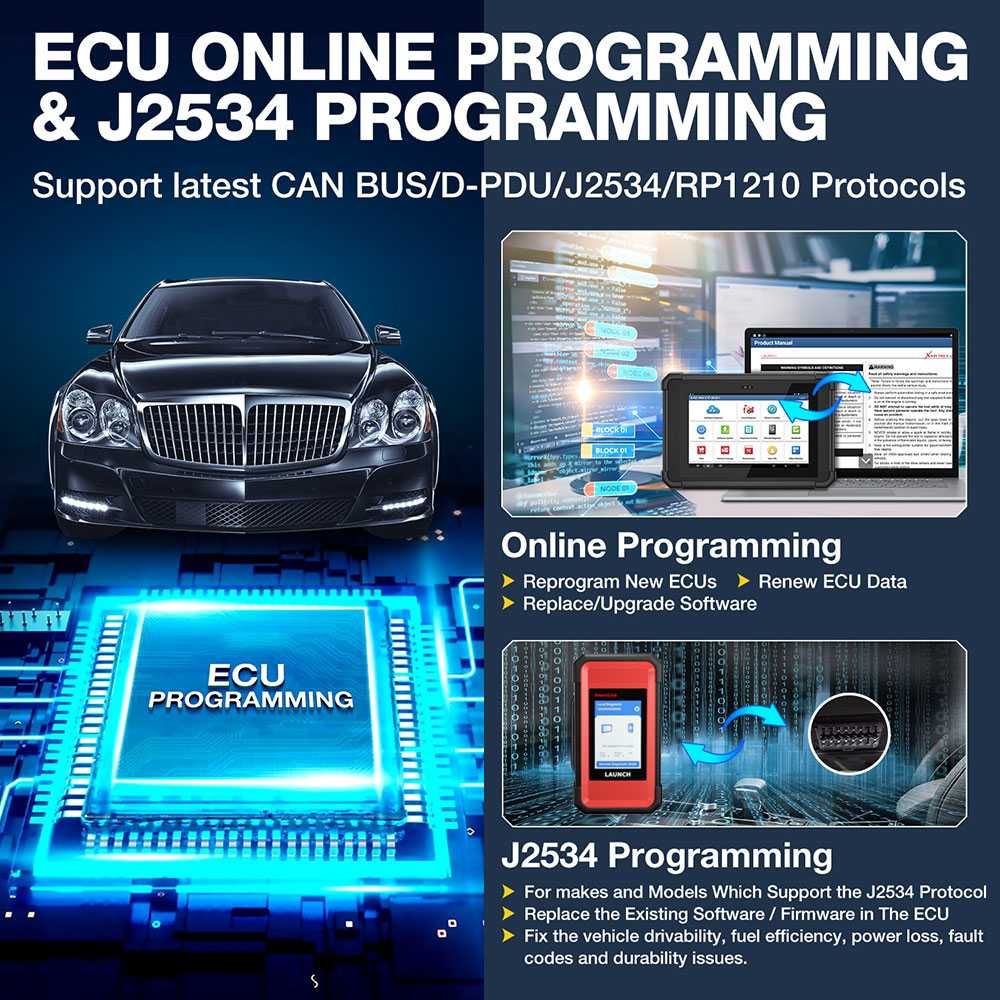 Launch X431 PAD V ELITE Maq Diagnóstico OBD Programação Online (NOVO)