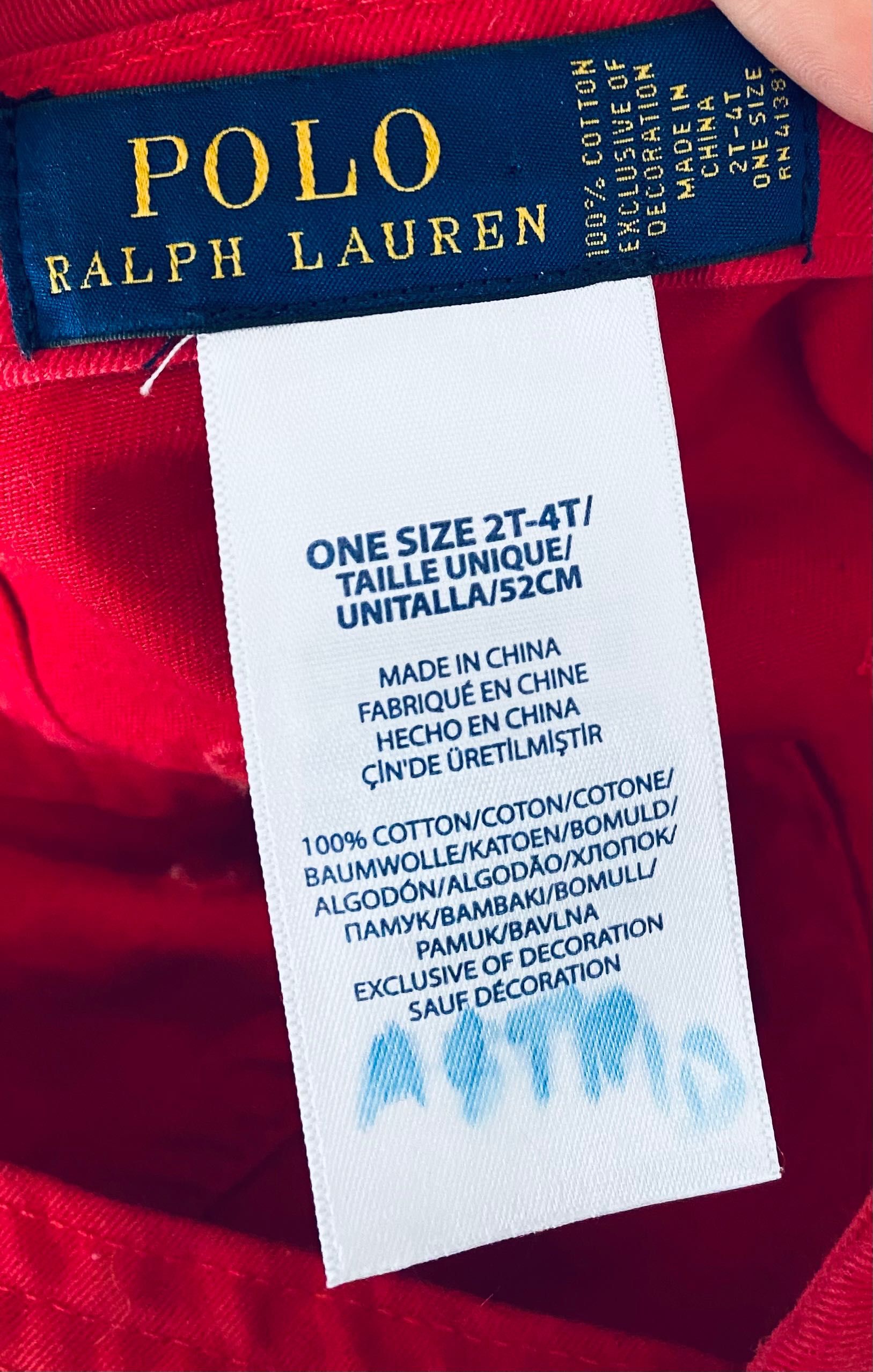 Czapeczka z daszkiem dziecięca Polo Ralph Lauren, 2-4 lata