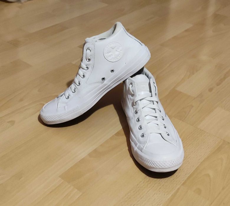 Trampki skórzane Converse ALL STAR Chuck Taylor Biały r. 42,5