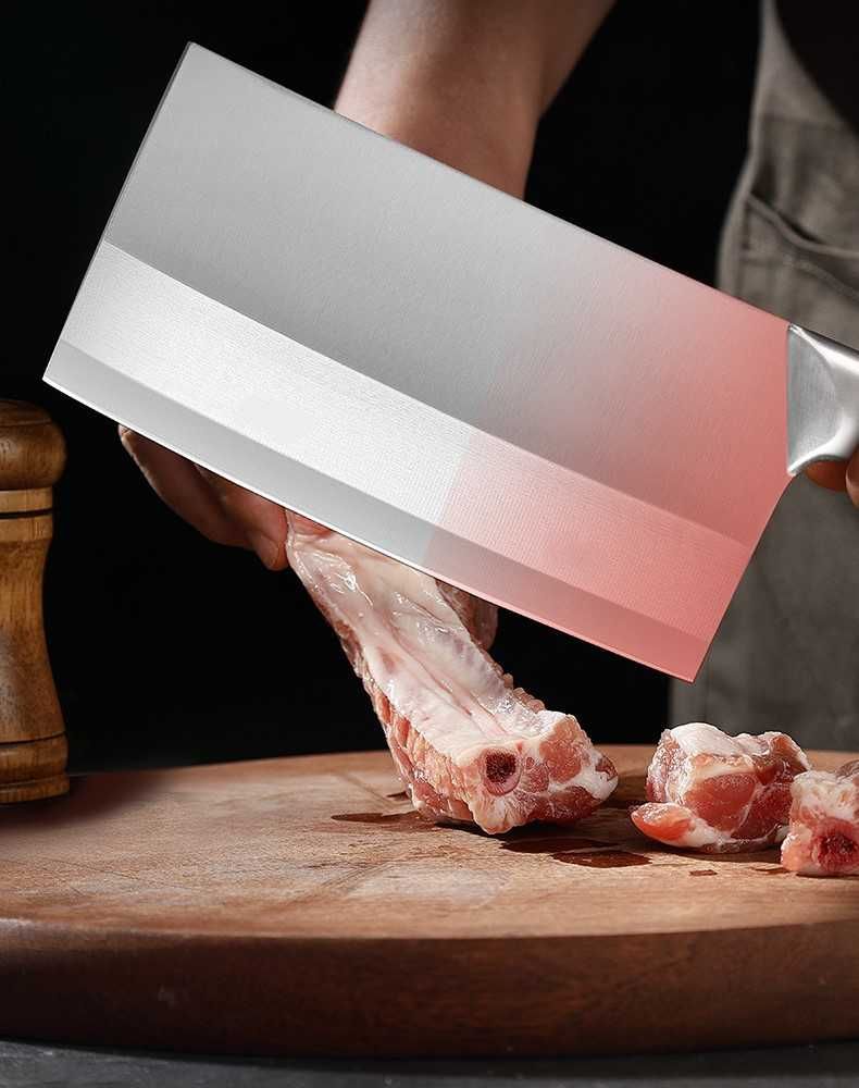 Кухонный нож топорик для мяса и костей. Секач. Сталь 3Cr13