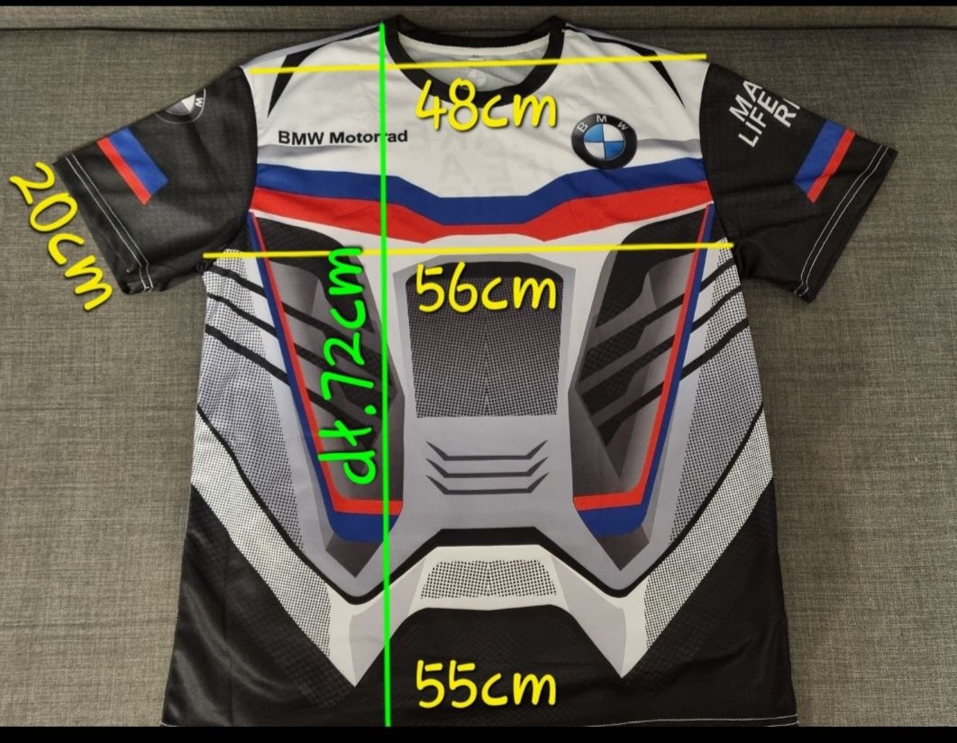 Koszulka motocyklowa BMW Motorrad XL termoaktywna szybkoschnąca