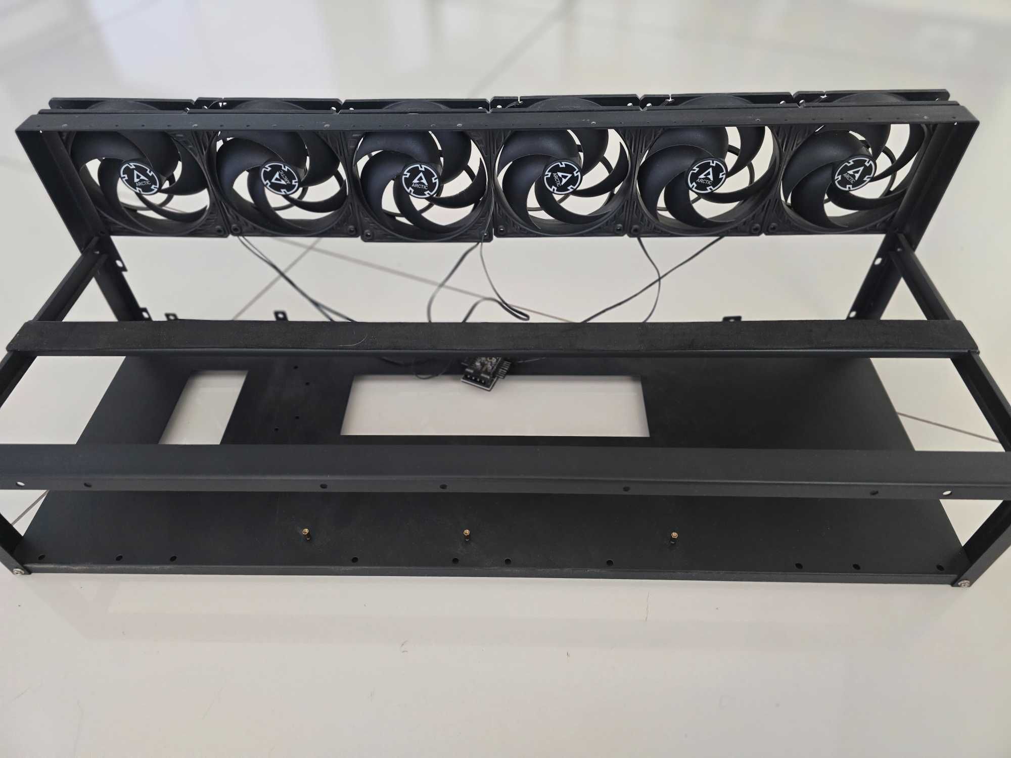 Frame para 7/8 GPUs para mineração