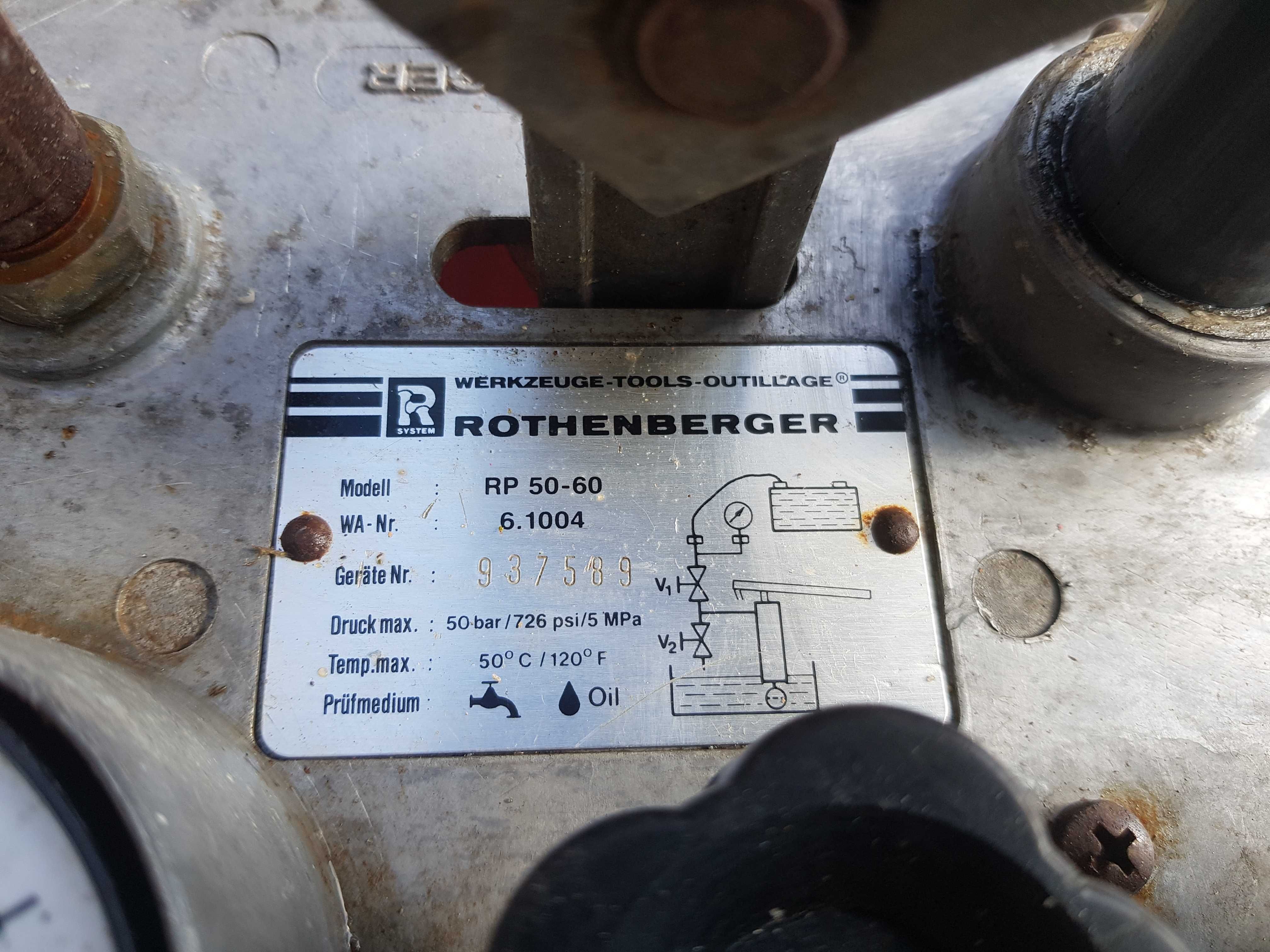 Rothenberger RP 50 S Pompa Kontrolna do szczelności instalacji testu