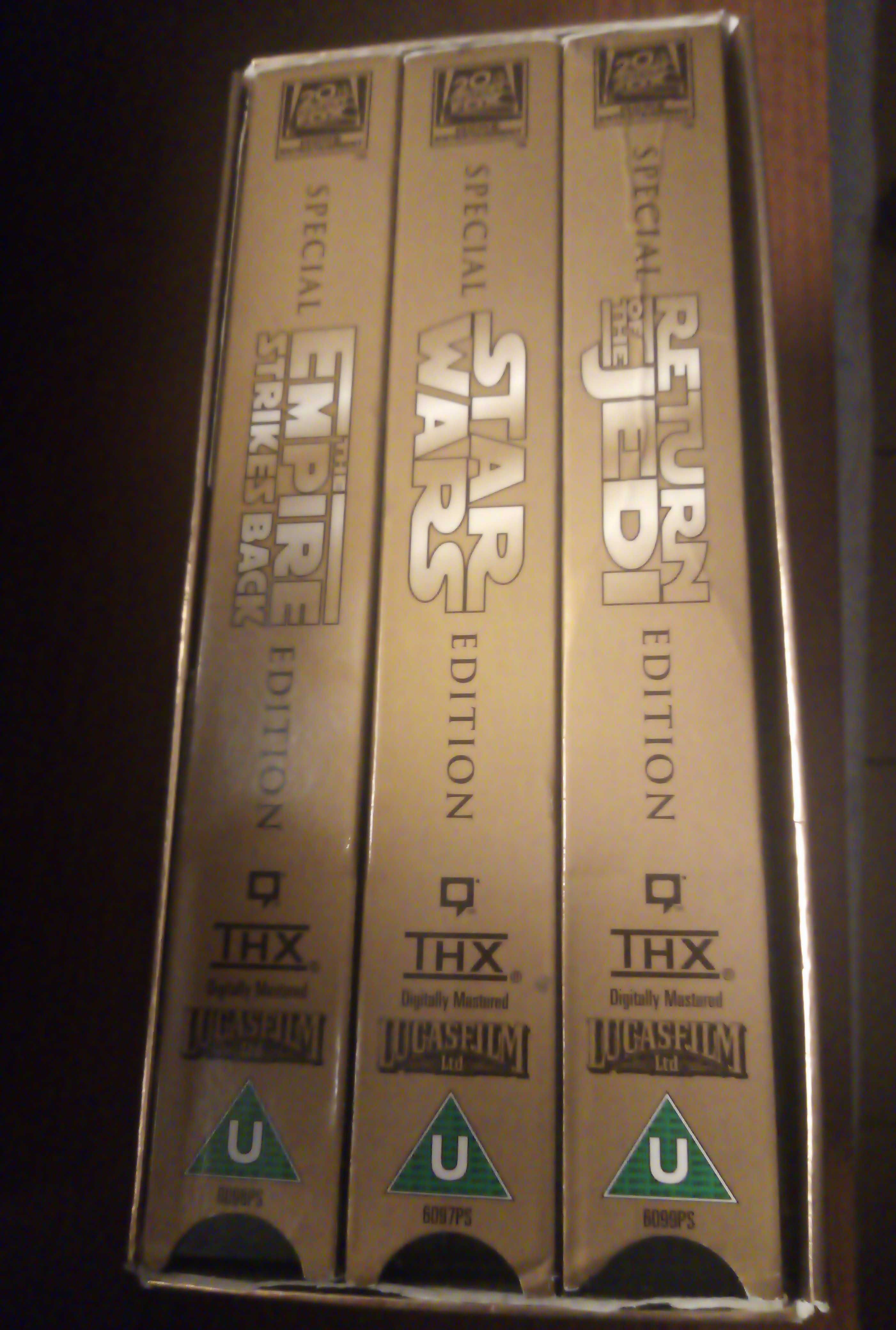 3 Filmy VHS Star Wars