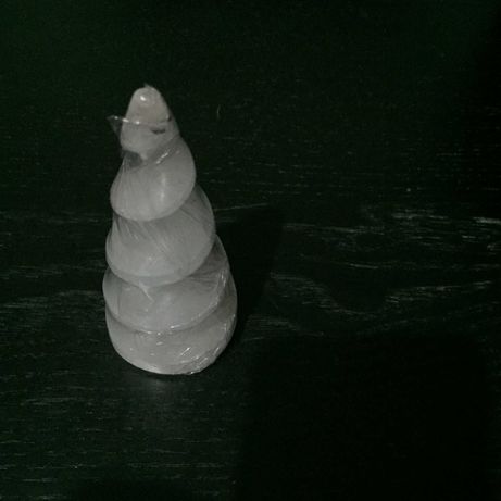 Torre de chifre de unicórnio em espiral de selenite -10 cm