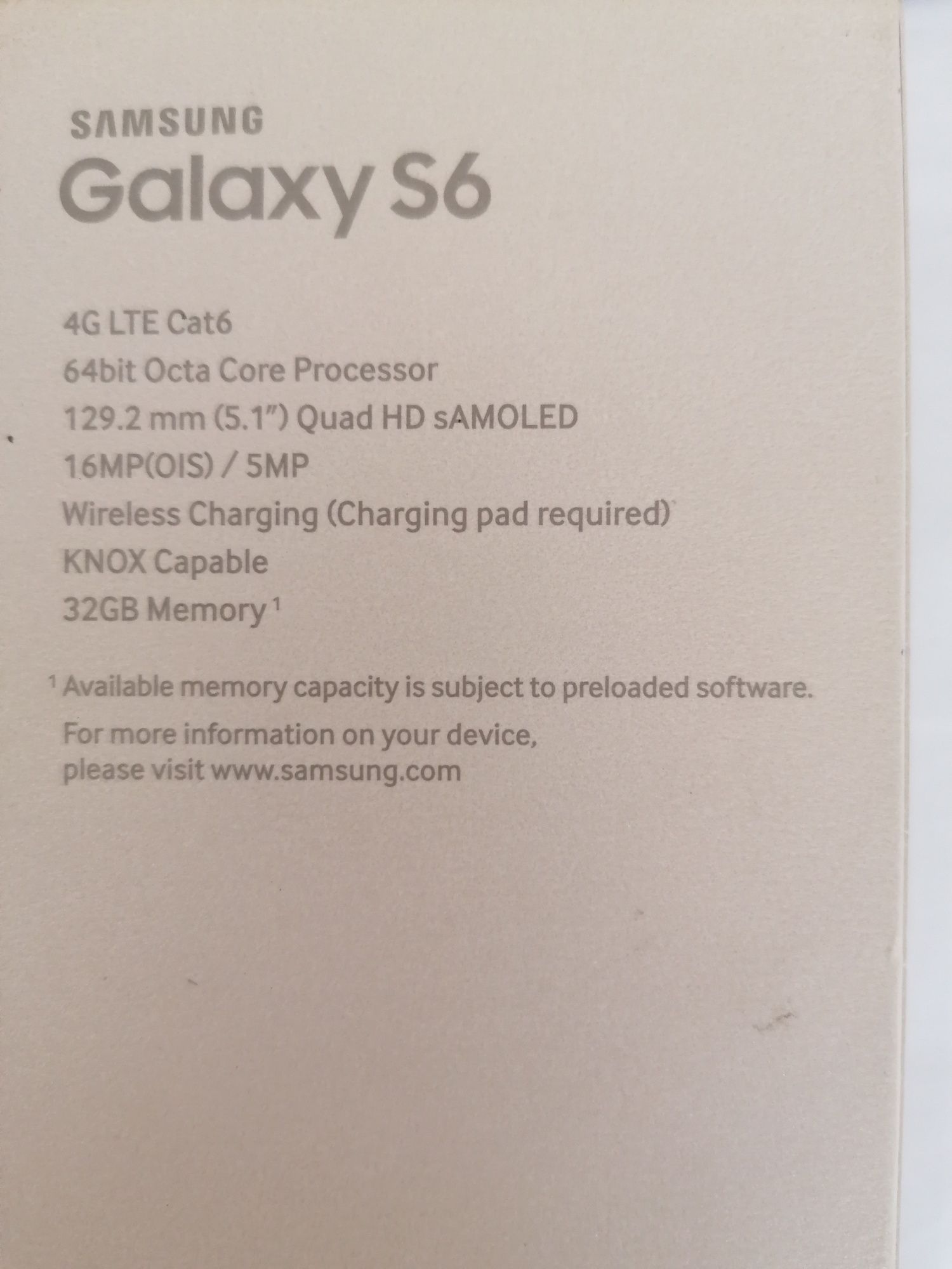 telemovel galaxy S6 SAMSUNG 32GB