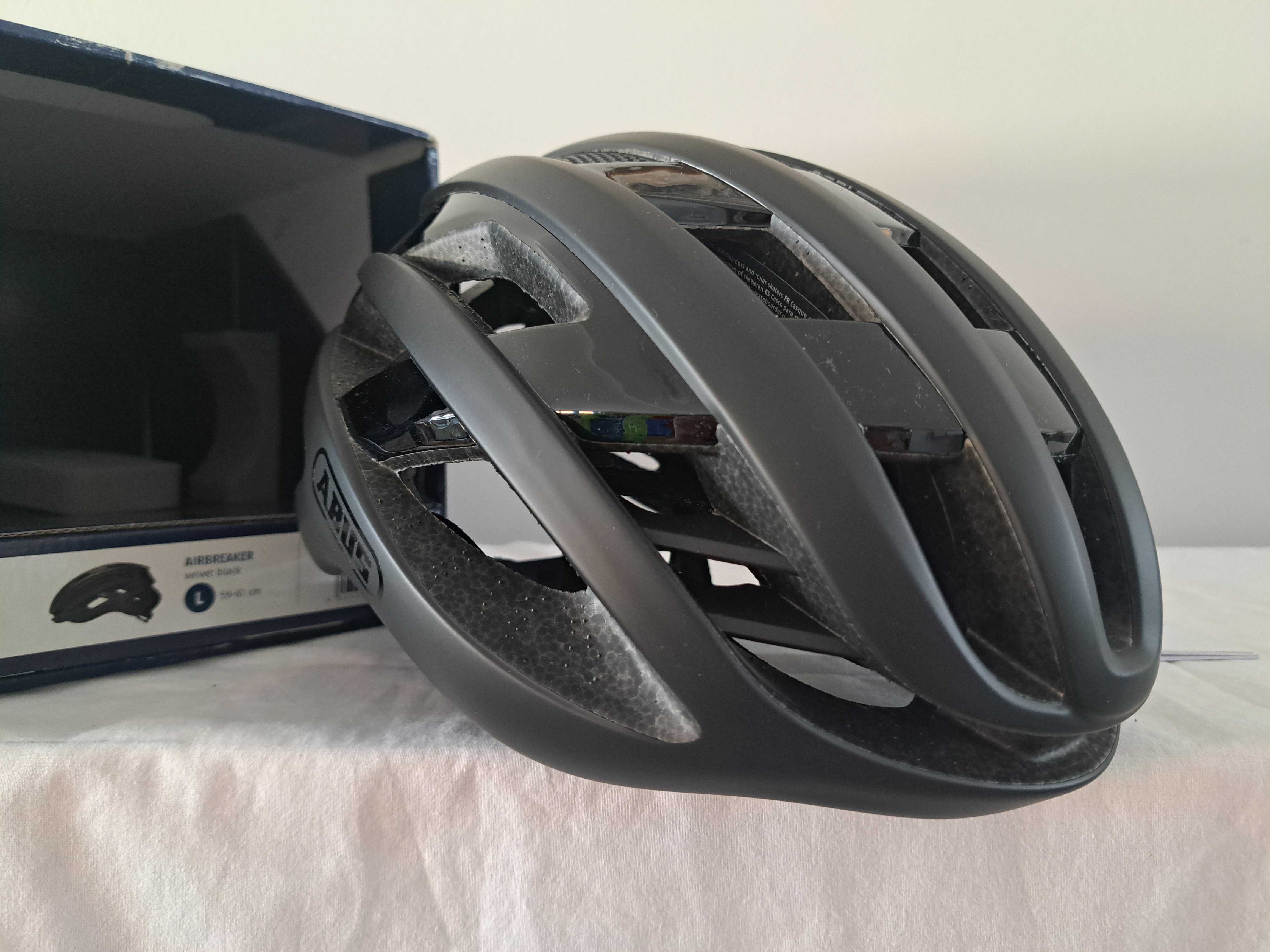 Kask rowerowy szosowy Abus AirBreaker Velvet Black L 59-61cm