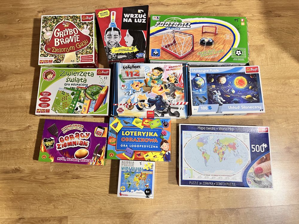 gry i puzzle widoczne na zdjeciach (atrakcyjna cena)
