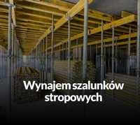 Wynajem szalunków stropowych stempli stemple podpory Gryfice