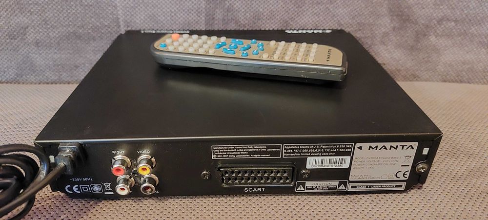 Odtwarzacz Manta DVD064 Emperor Basic5 + pilot + instrukcja