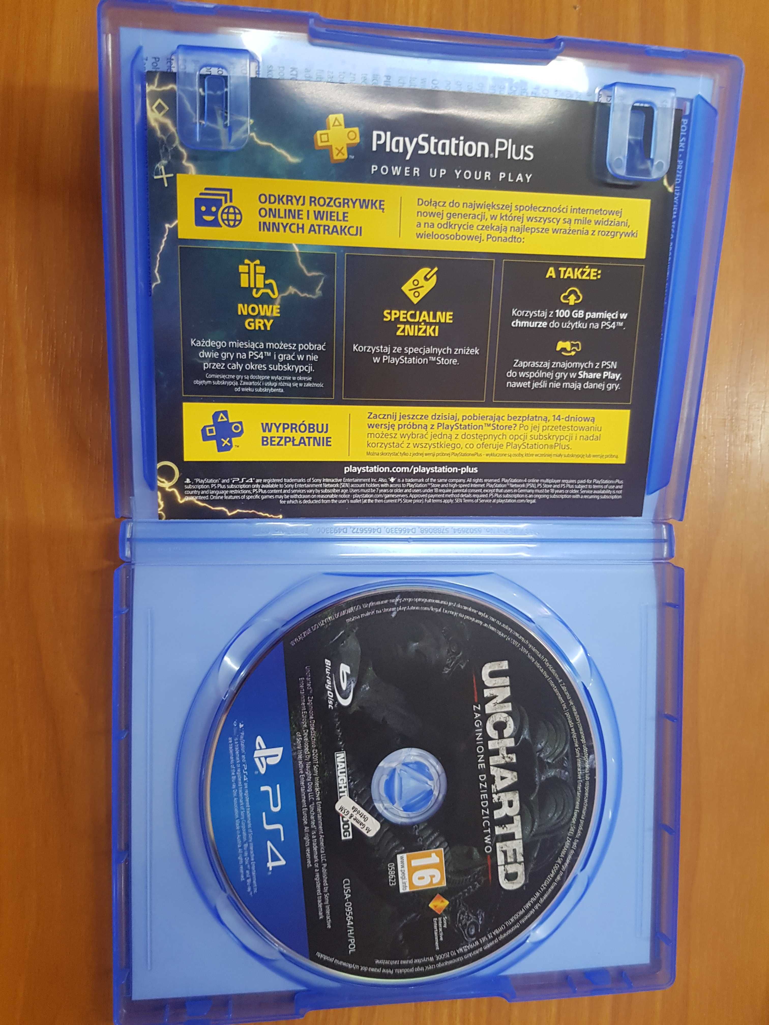 Uncharted Zaginione Dziedzictwo PS4 Sklep Iława