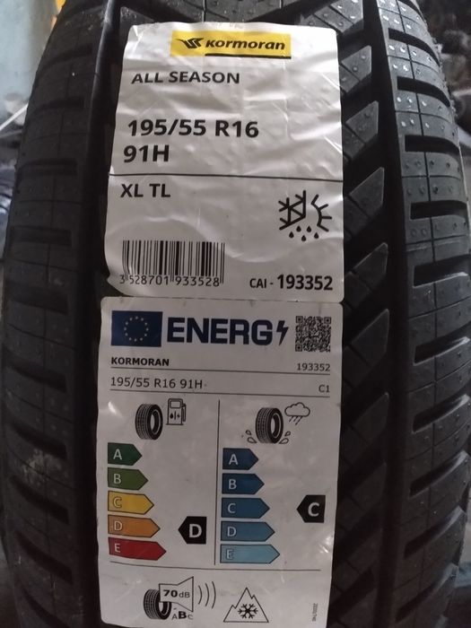 Nowe opony całoroczne Kormoran 195/55R16. MONTAŻ GRATIS !!!