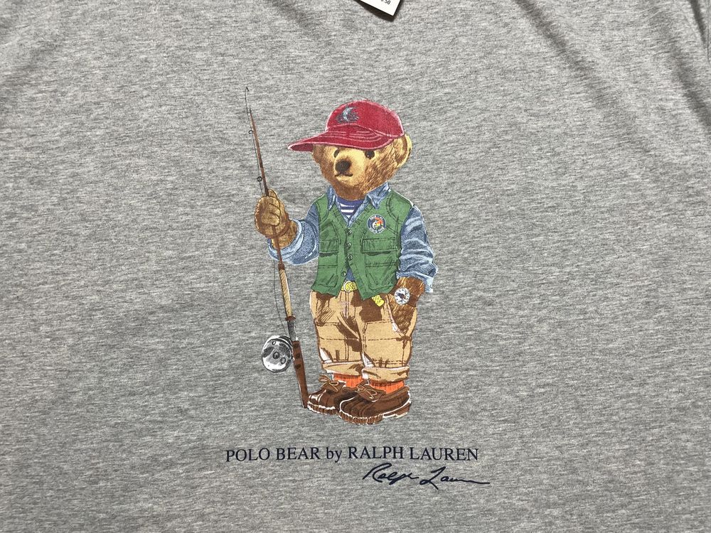 Новая Мужская Оригинальная Футболка Polo Ralph Lauren Bear,XXL